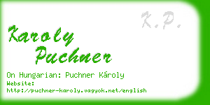 karoly puchner business card