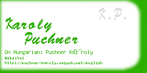 karoly puchner business card